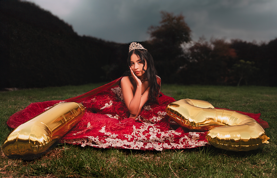 Sesión de fotos de quinceañeras moderna y juvenil
